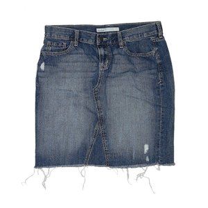 Old Navy Women Blue Denim Skirt